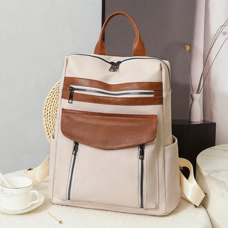 TSB32 Cool Backpacks - Pu Leather School Shoulder Bags for Girls - Touchy Style