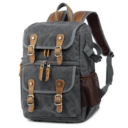 Cool Backpacks - Canvas Leather Rucksacks - Multifunction Fashion - CB001