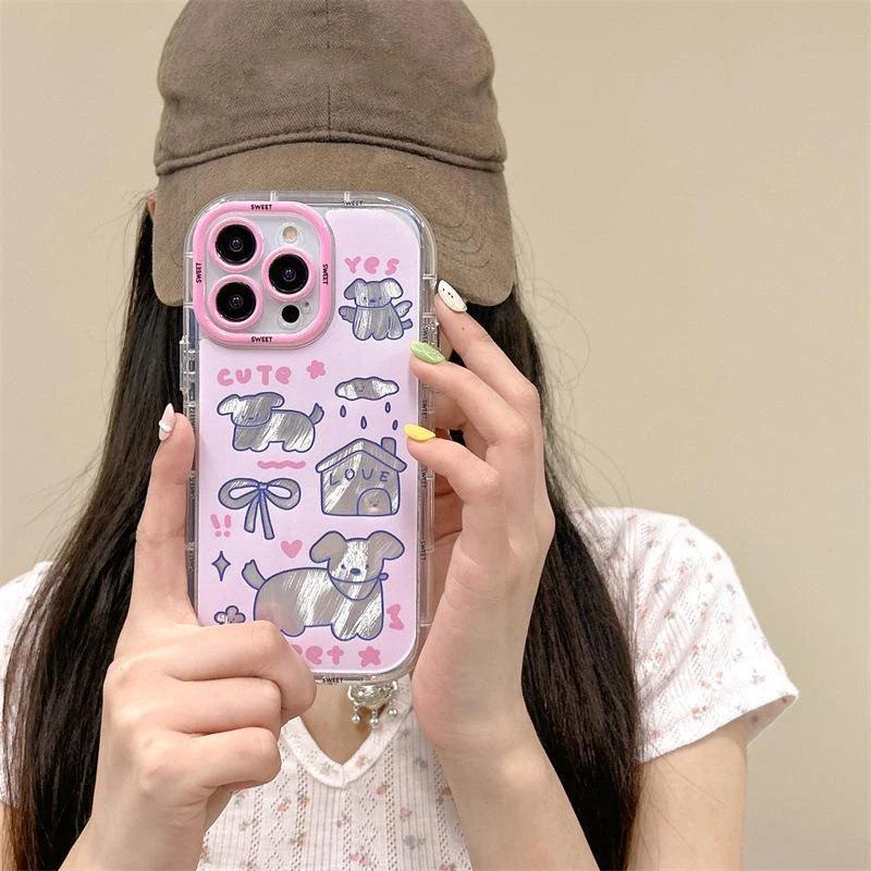 Cute Phone Cases For iPhone 15 Pro Max, 14, 13, 12, and 11 - Sweet Dog - Soft Cover - TSP283