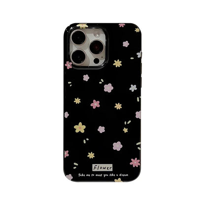 Cute Phone Cases For iPhone 16, 15, 14, 13, 12 Pro Max, Xr, Xs, 15 Plus - Fairy Sweet Fresh Flowers Art gir Cover - IC6220