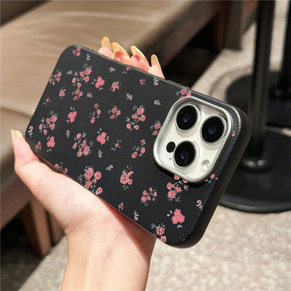 Cute Phone Cases For iPhone 16 Pro Max, 16 Plus, 15, 14, 13, 12, 11, XS, XR, X, 8, 7, or SE 2022 - Matte Litchi Leather Cover - TSP517