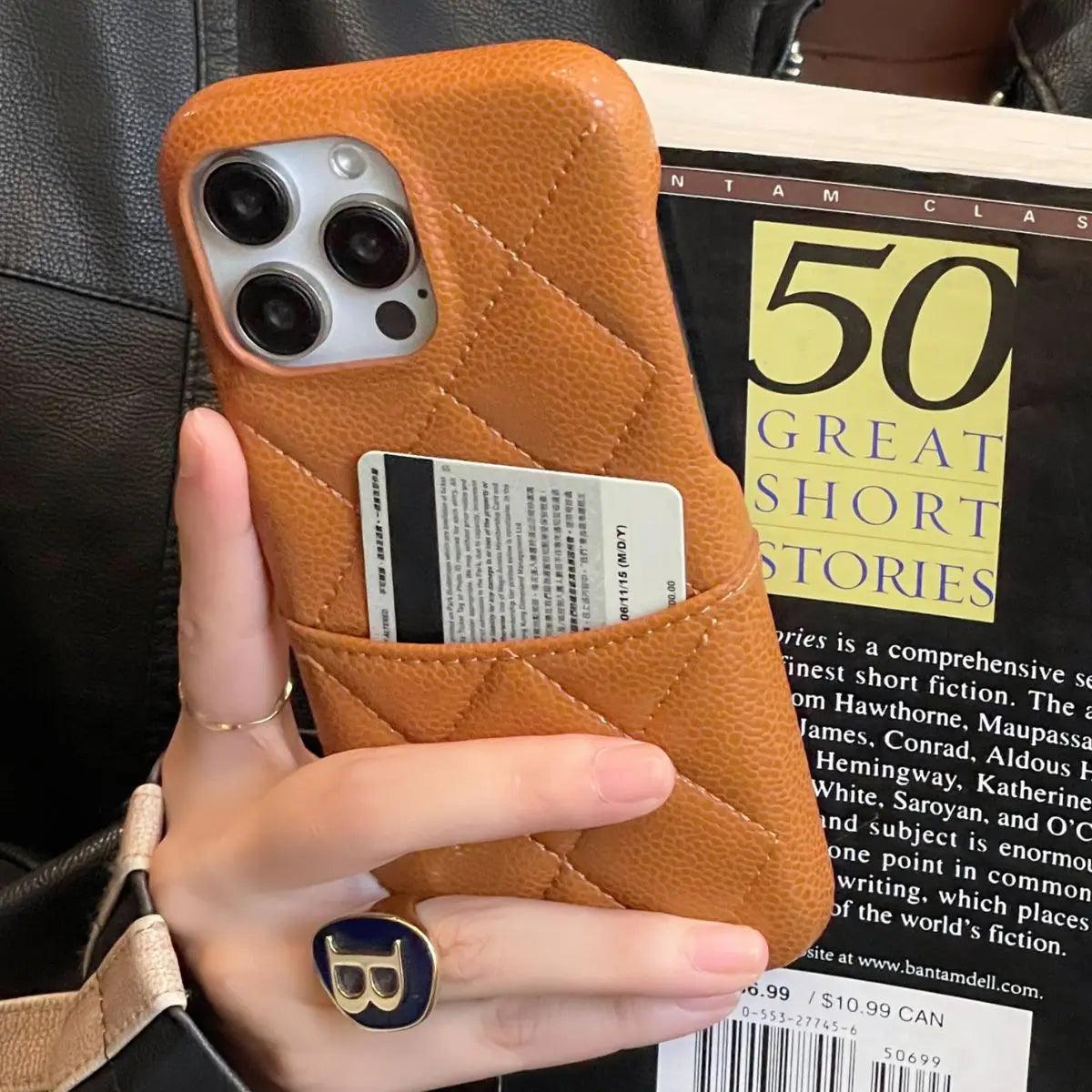 Luxury Leather Wallet Cute Phone Case - For iPhone 15, 14, 13, 12 Pro Max, 14 Plus Cover