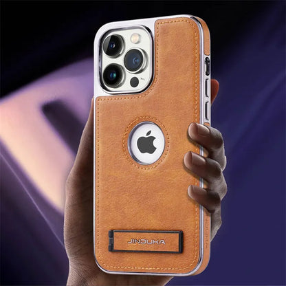 TSP70 Cute Phone Cases For iPhone 16, 14 Pro Max, 13, 12, and 15 - With Invisible Kickstand - Leather Cover