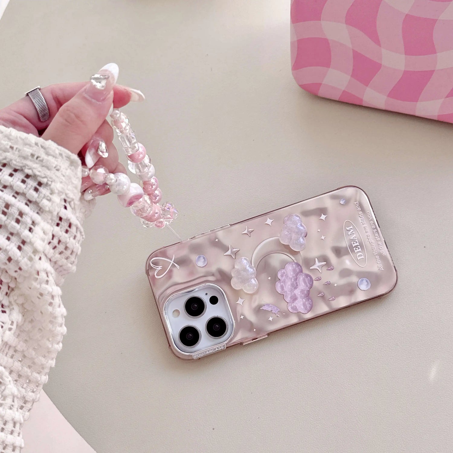 Cute Phone Cases For iPhone 11, 12, 13, 14 Pro Max, and 15 - Dreamy Stars and Clouds - TSP56