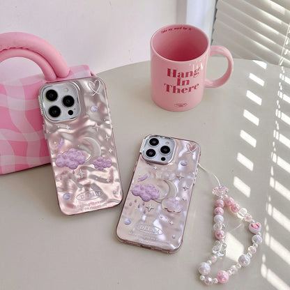 Cute Phone Cases For iPhone 11, 12, 13, 14 Pro Max, and 15 - Dreamy Stars and Clouds - TSP56