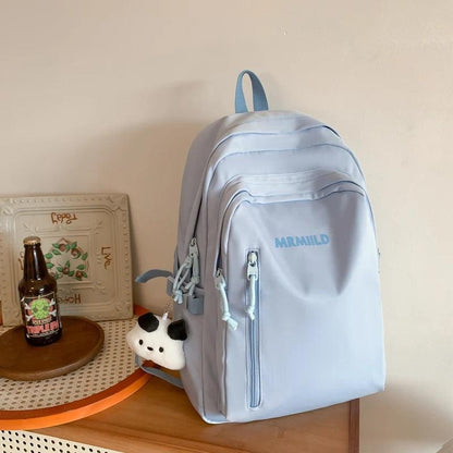 TSB49 Cool Backpacks - Waterproof, Nylon, Solid Bookbag - For Teenage Girls - Touchy Style