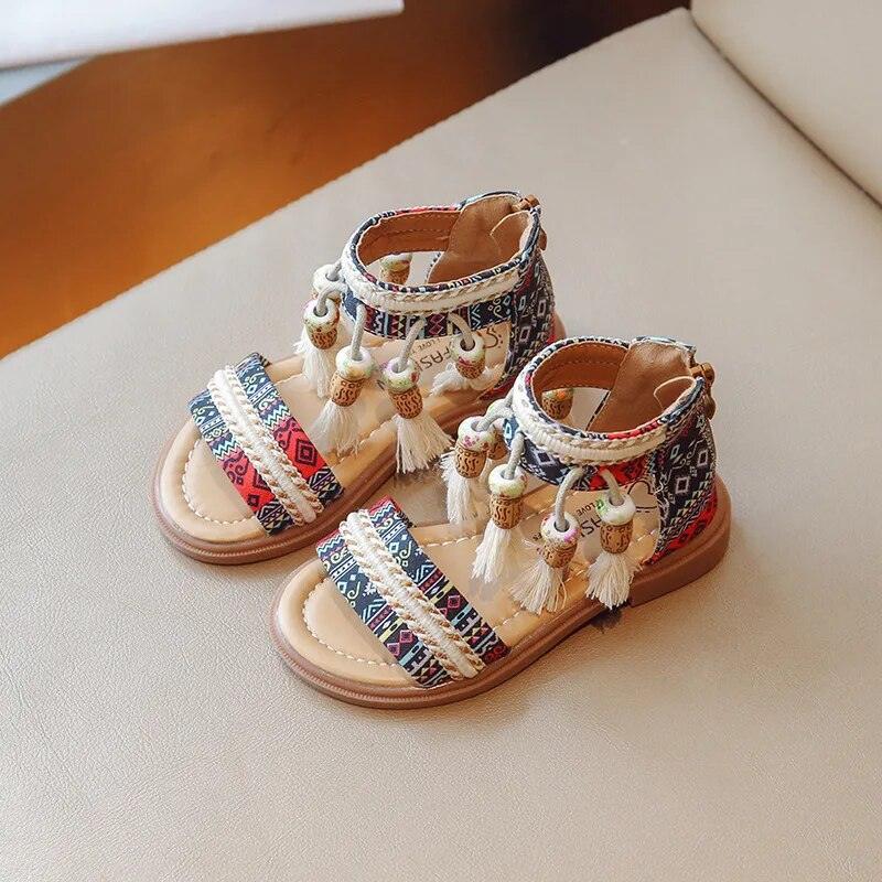 Baby 2024 fringe sandals