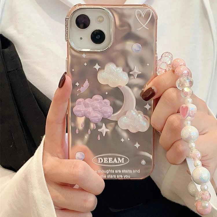 Cute Phone Cases For iPhone 11, 12, 13, 14 Pro Max, and 15 - Dreamy Stars and Clouds - TSP56