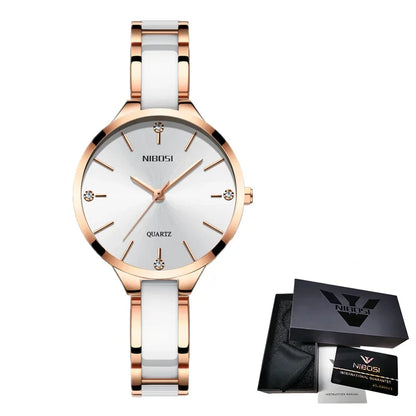 Quartz Luxury Women Simple Watch GSWA56 Creative Ceramic Band