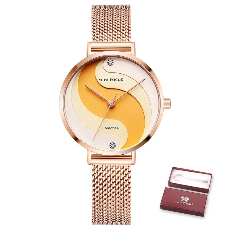 Women Watches Waterproof Top Luxury Fashion Casual Ladies Watch Quartz Stainless Steel TM0202