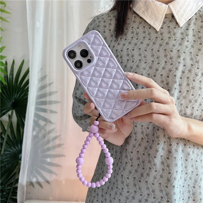 Cute Phone Cases: Stylish Rhombus Bracelet for iPhone 15 Pro Max/14/13/12/11 - TSP305