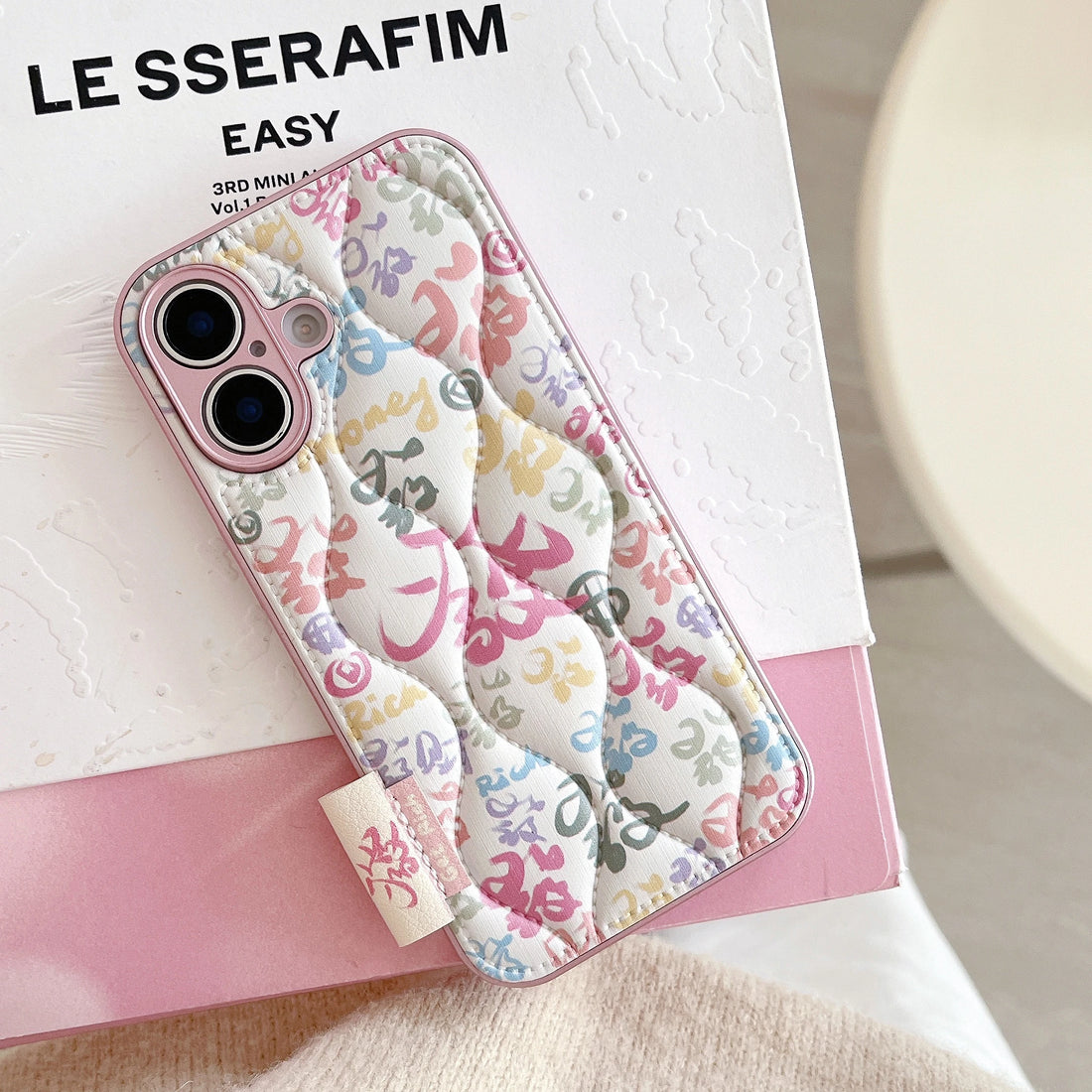 Cute Phone Cases For iPhone 16, 15, 14, 13 Pro Max - Winter Vibe Cotton Stuffed Chinese Character Back Cover - PC7220 - Touchy Style