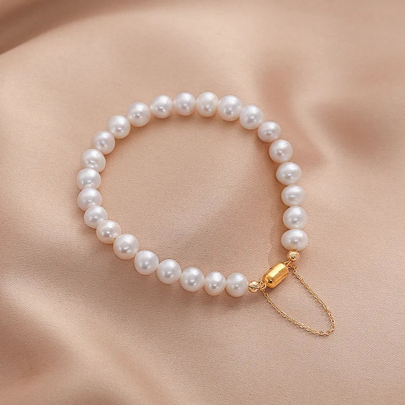 Bracelets Charm Jewelry 2021 Magnet Freshwater Pearl 