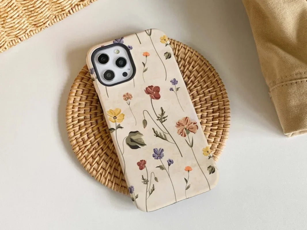 Cute Phone Cases for iPhone models 16, 15PRO MAX, 14, 13, 12, and 11 - Oil Painting Flowers - TSP503