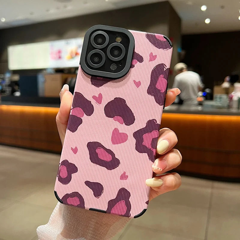 Stylish Pink Zebra Pattern Cute Phone Cases For iPhone 15, 14, 13, 12 Pro, 11, XS Max, 7, 8 Plus, X, XR, SE