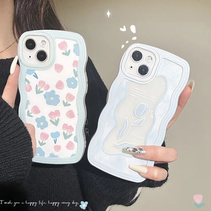 TSP73 Cute Phone Cases For Huawei P30, P20, P40, P50 Pro, Nova 7, 8, 10, Mate 20, 30, 40, and 50 Pro - Flower Pattern