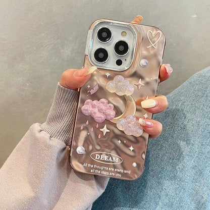 Cute Phone Cases For iPhone 11, 12, 13, 14 Pro Max, and 15 - Dreamy Stars and Clouds - TSP56