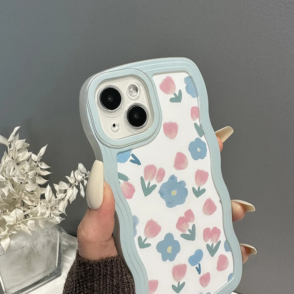 TSP73 Cute Phone Cases For Huawei P30, P20, P40, P50 Pro, Nova 7, 8, 10, Mate 20, 30, 40, and 50 Pro - Flower Pattern