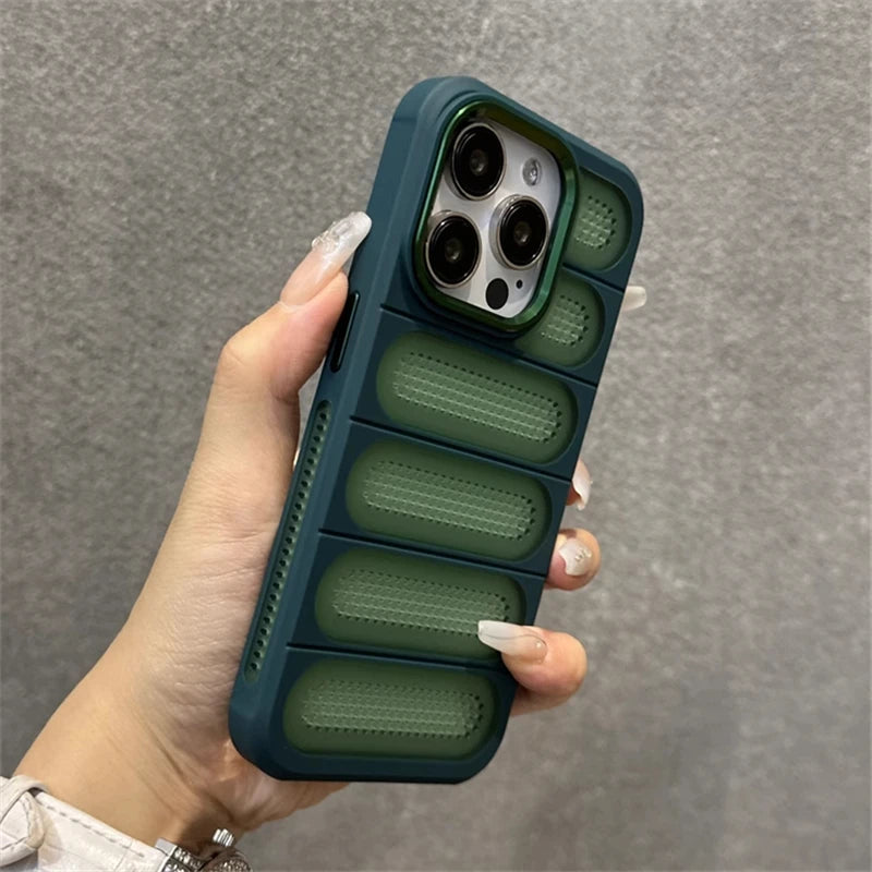 Cute Phone Cases for iPhone 16 Pro Max, 15, 14, 13, 12, 11, and 16 Plus models - Heat Dissipation Cooling Cover - TSP215