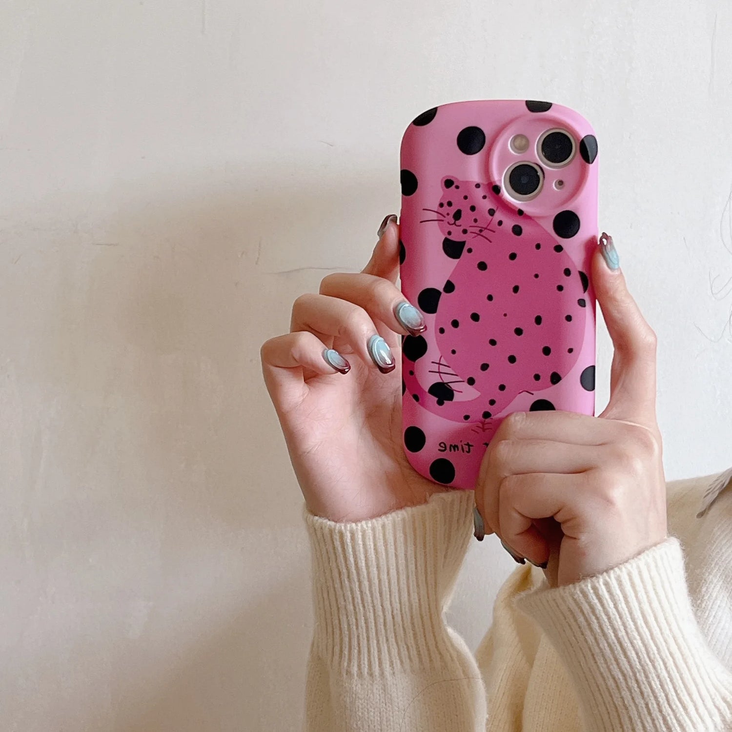 Cute Phone Cases For iPhone 15, 14, 13, 12, 11 Pro Max - Funny Fat Leopard Art - Liquid Silicone Cover - IC0090 - Touchy Style