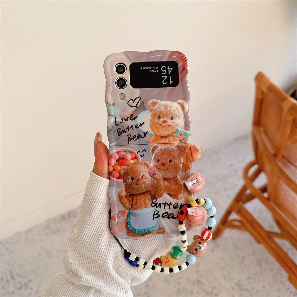 TSP75 Cute Phone Cases For Galaxy Z Flip 3, Z Flip 4, and Z Flip 5G - Cartoon Cover