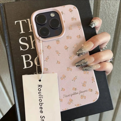 Cute Phone Cases For iPhone 16 Pro Max 15 14 13 12 11 - Flowers Lichee Pattern - Silicone Cover