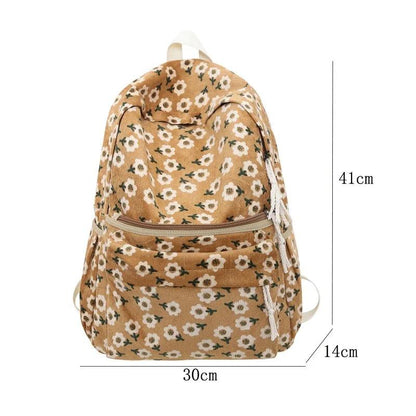 TSB41 Cool Backpacks - Floral School, College, and Travel Bags For Girls - Touchy Style