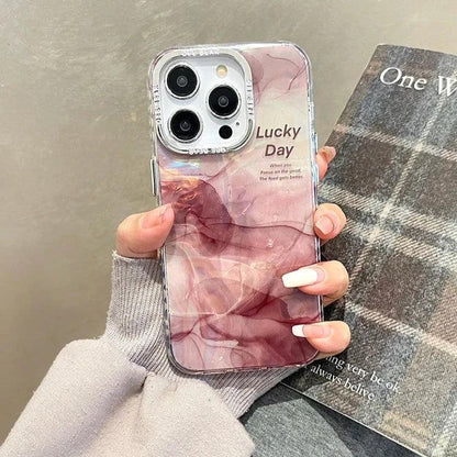 Cute Phone Cases For iPhone 15 Pro Max, 14, 13, 11, or 12 - Glitter Laser, Shiny Floral, Marble Pattern - TSP260