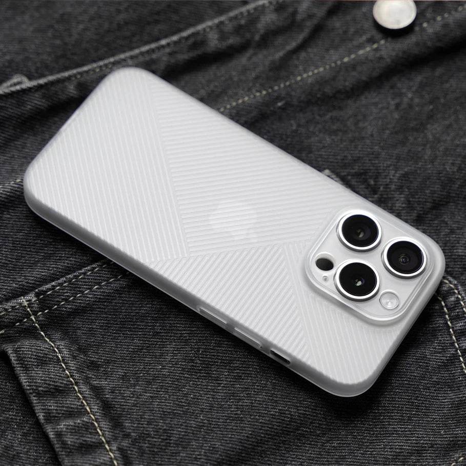 Cute Phone Cases For iPhone 13, 14, 15 Pro Max - Ultra Thin Geometry Patterns - Matte Clear Cover - PC8420 - Touchy Style