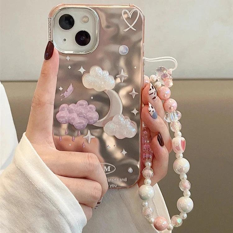 Cute Phone Cases For iPhone 11, 12, 13, 14 Pro Max, and 15 - Dreamy Stars and Clouds - TSP56