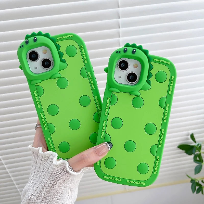 Cute Phone Cases For iPhone 11, 12, 13, 14, 14 Plus, or Pro Max - 3D Cartoon - Silicone Soft Cover - TSP250