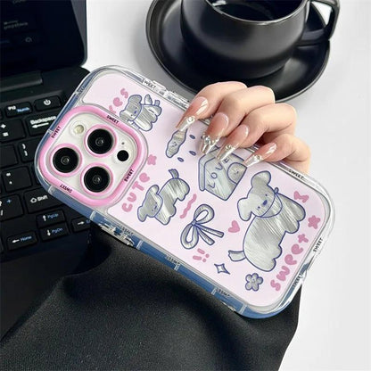 Cute Phone Cases For iPhone 15 Pro Max, 14, 13, 12, and 11 - Sweet Dog - Soft Cover - TSP283