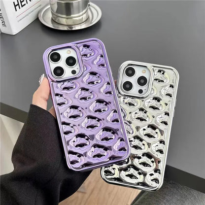 TSP51 Cute Phone Cases For iPhone 15 Pro Max, 14, 13, 11, 12, XR, X, XS Max, 7, 8 Plus, and SE - 3D Clouds Glossy Cover