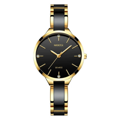 Quartz Luxury Women Simple Watch GSWA56 Creative Ceramic Band