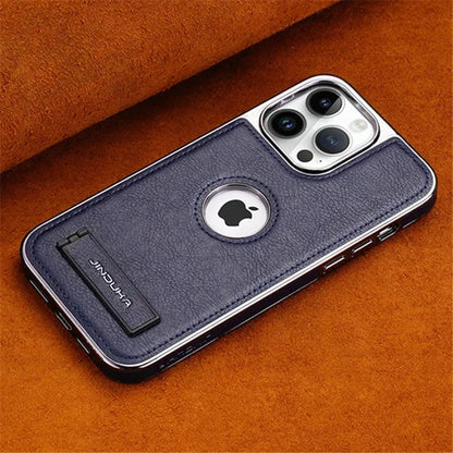 TSP70 Cute Phone Cases For iPhone 16, 14 Pro Max, 13, 12, and 15 - With Invisible Kickstand - Leather Cover