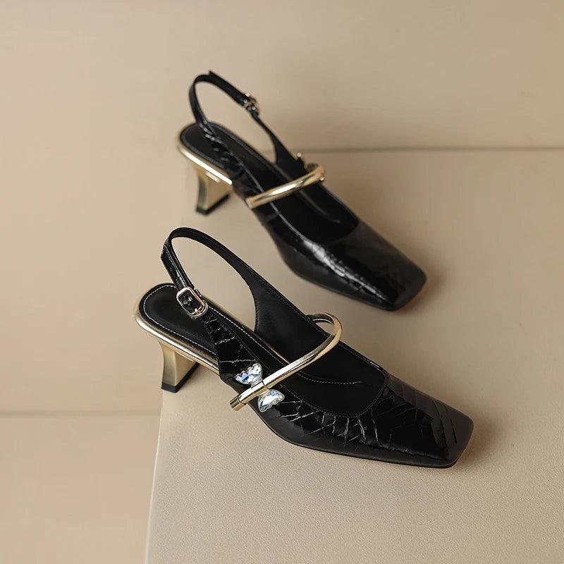 Leather High Heel Sandals - TSS102 Women&