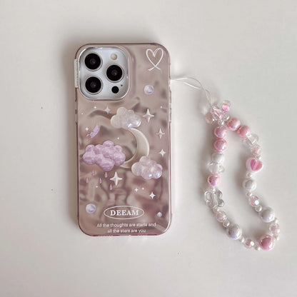 Cute Phone Cases For iPhone 11, 12, 13, 14 Pro Max, and 15 - Dreamy Stars and Clouds - TSP56