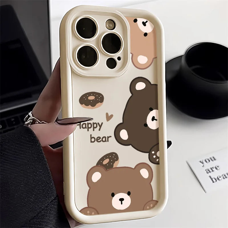 Cute Phone Cases For iPhone 7, 8, 8 Plus, X, XR, XS, 11, 12, 13, 14, 15, 16, and Pro Max, SE 2020. - Sleepy Cat Carrot - TSP520