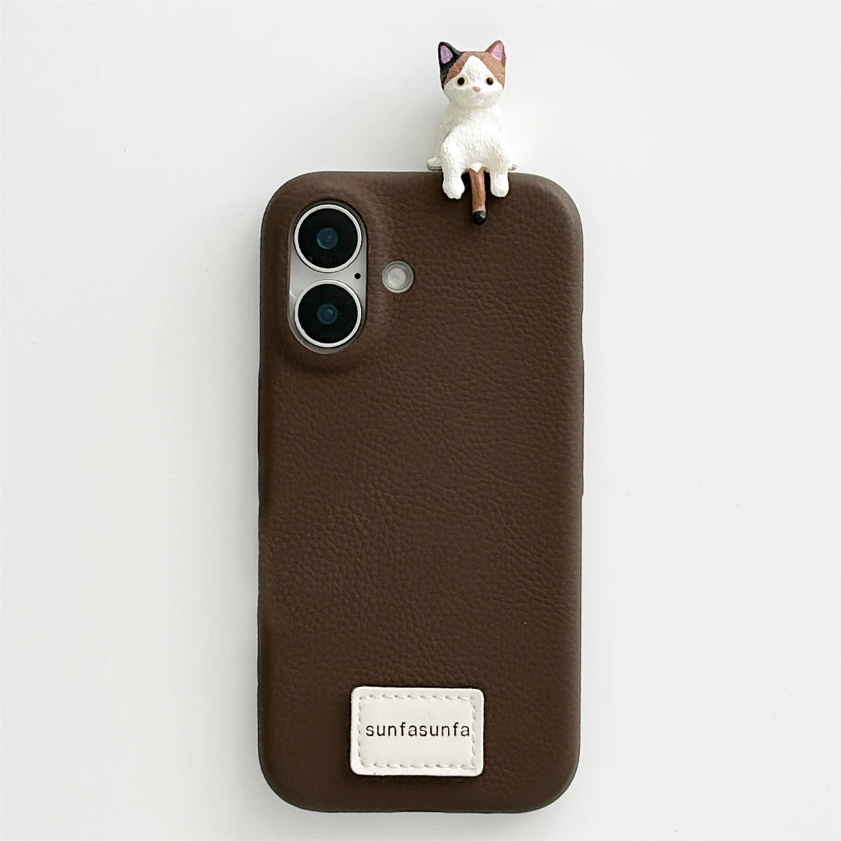 Cute Phone Cases for iPhone 11, 12, 13, 14, 15, 16 Pro Max Plus - Soft 3D Cat - TSP329