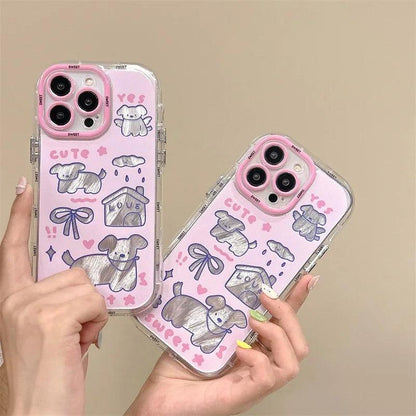 Cute Phone Cases For iPhone 15 Pro Max, 14, 13, 12, and 11 - Sweet Dog - Soft Cover - TSP283