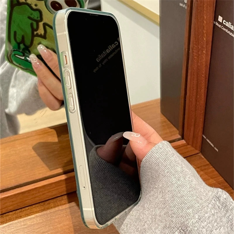 Cute Phone Cases for iPhone 15, 14, 13, and 12 Pro Max - Funny Line Drawing - Holder Stand - TSP220