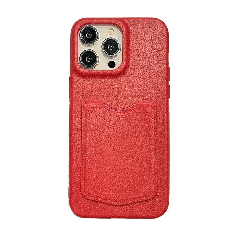 Cute Phone Cases For iPhone 16, 15, 13, 14 Pro Max - Card Slot Wallet - Soft Matte Leather Cover Shell - PC9010 - Touchy Style