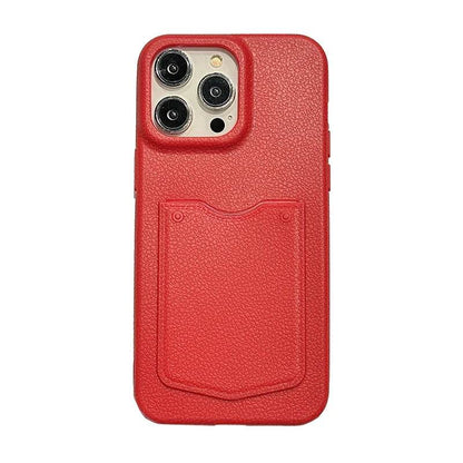 Cute Phone Cases For iPhone 16, 15, 13, 14 Pro Max - Card Slot Wallet - Soft Matte Leather Cover Shell - PC9010 - Touchy Style