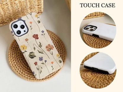 Cute Phone Cases for iPhone models 16, 15PRO MAX, 14, 13, 12, and 11 - Oil Painting Flowers - TSP503