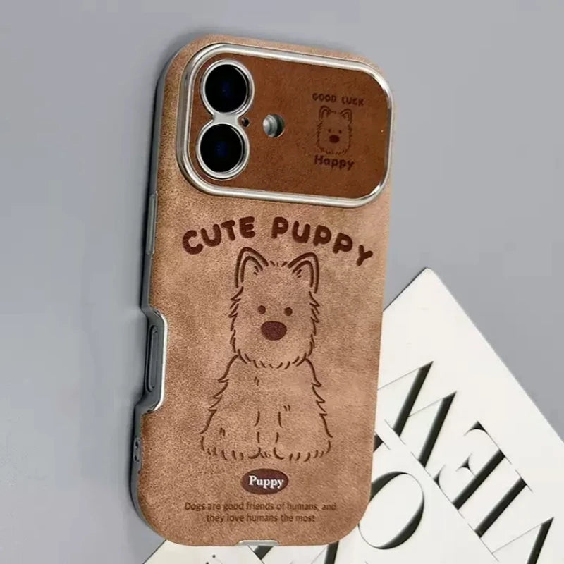 Cute Phone Cases for iPhone 16, 15, 14, 13, 12, 11 Pro Max Plus - Western Highland Dog - TSP330