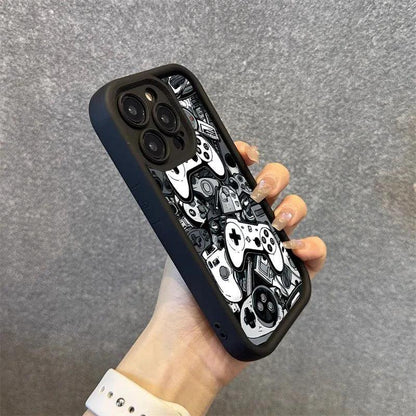 Cute Phone Cases For iPhone 7, 8, XS, X, XR, 11, 12, 13, 14, 15, Pro Max, Plus, and SE 2020 - Game Controller Graphic - TSP224