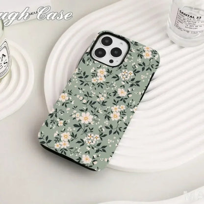 Cute Phone Cases For iPhone 16 Pro Max, 15, 14, 13, 12, or 11 Pro Plus - Elegant Wildflowers Acrylic Cover - TSP514