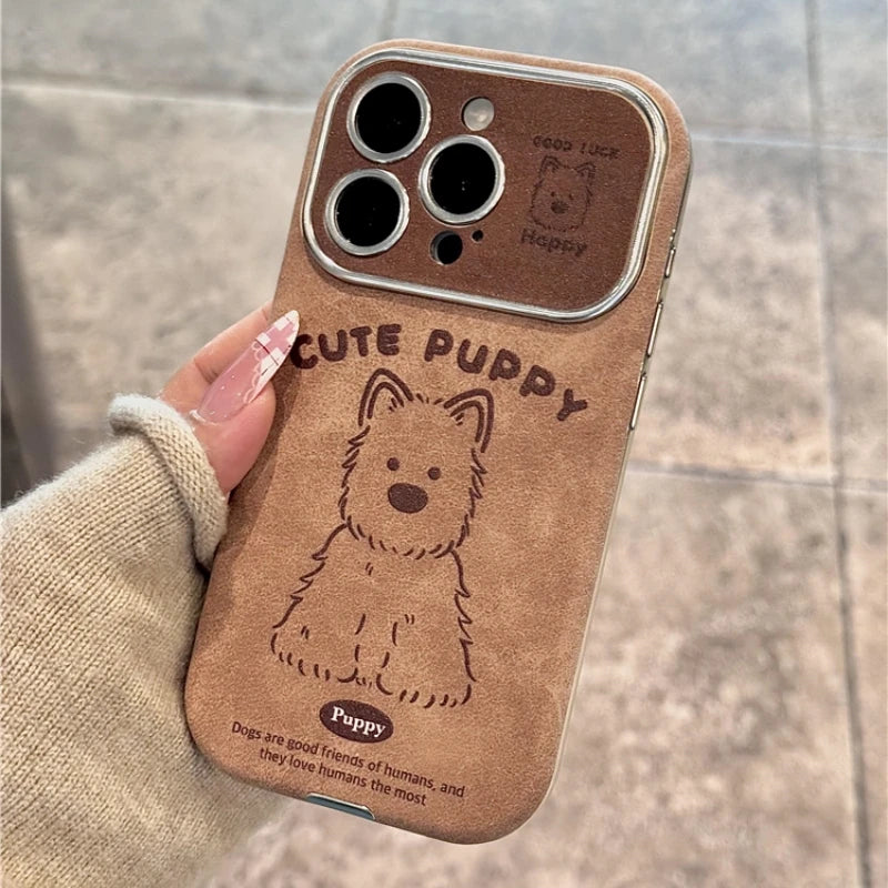 Cute Phone Cases for iPhone 16, 15, 14, 13, 12, 11 Pro Max Plus - Western Highland Dog - TSP330