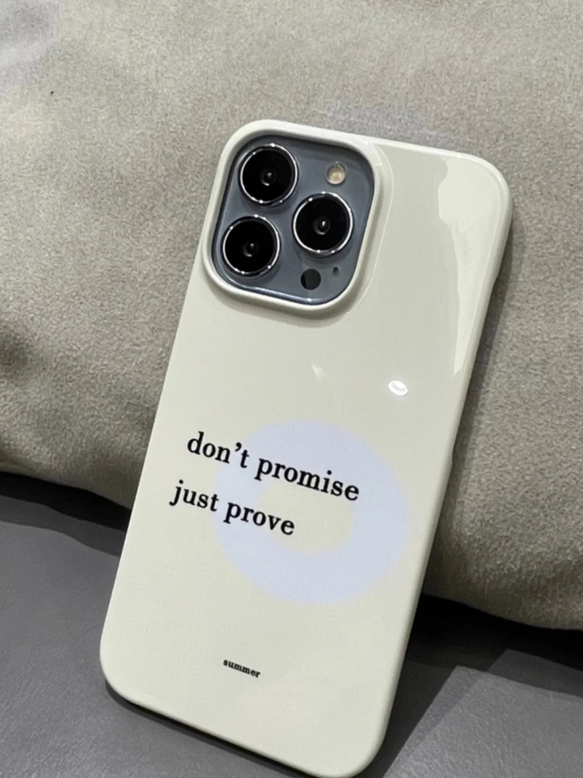 Cute Phone Cases For iPhone 16, 15PRO MAX, 14, 13 PRO MAX, 15, 15PLUS, 15PRO - Simplicity English Slogans - Acrylic Hard Cover - PC5011