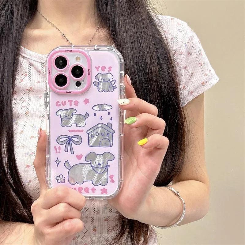 Cute Phone Cases For iPhone 15 Pro Max, 14, 13, 12, and 11 - Sweet Dog - Soft Cover - TSP283